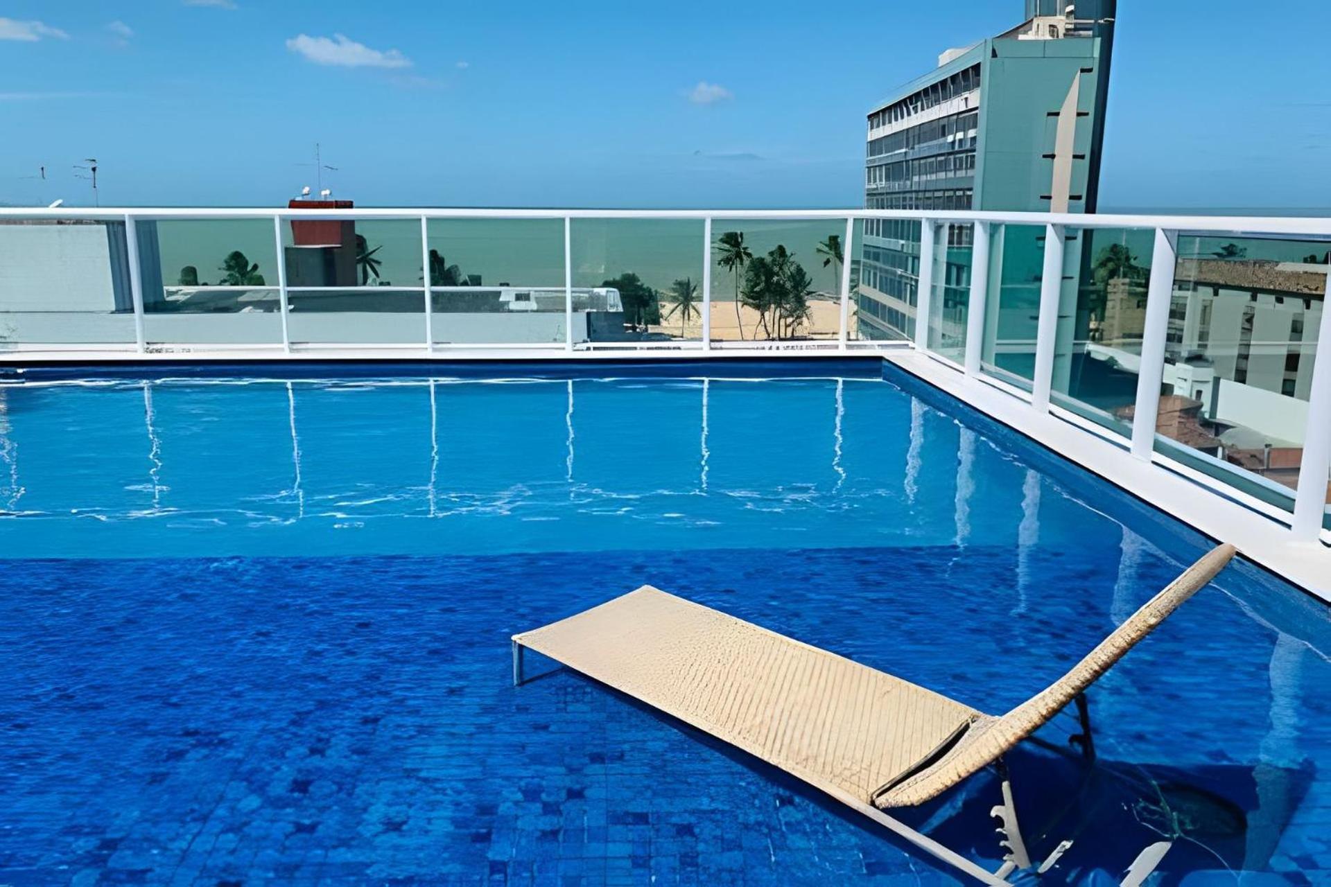 Апартаменти Apto Com Piscina Rooftop Em Cabo Branco. Жуан-Пессоа Екстер'єр фото